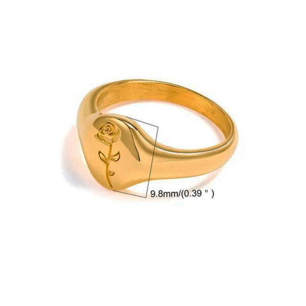 Bague fleur Rose – Image 2