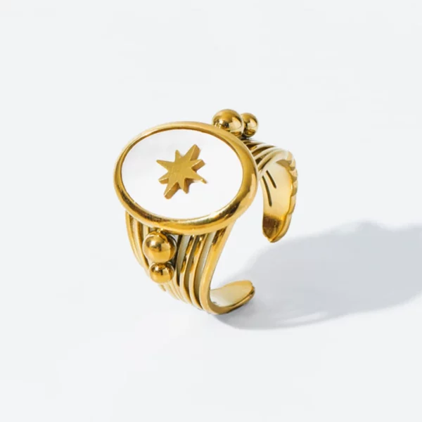 Bague fleur Etoile Filante – Image 2