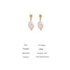 Boucle d'oreille fleur Perle d'Eau Douce – Image 7