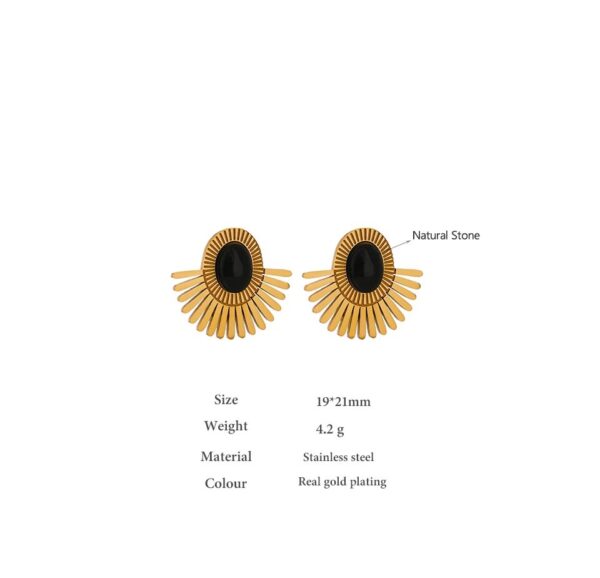 Boucle d'oreille fleur Demi Marguerite – Image 5
