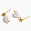 Boucle d'oreille fleur Perle d'Eau Douce – Image 6