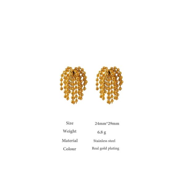 Boucle d'oreille fleur Festive – Image 4