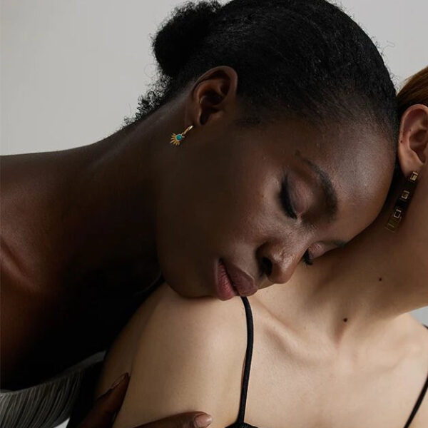 Boucle d'oreille fleur Bohème – Image 4