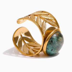 Bague fleur Turquoise Africaine