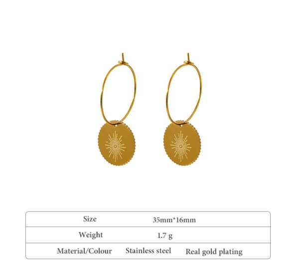 Boucle d'oreille fleur Créole – Image 5
