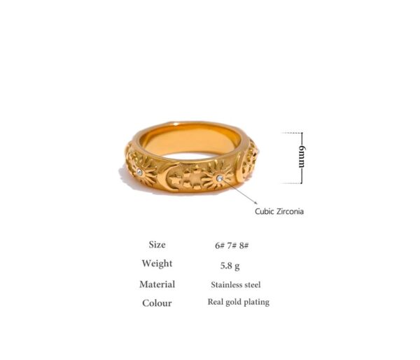 Bague fleur Céleste – Image 7