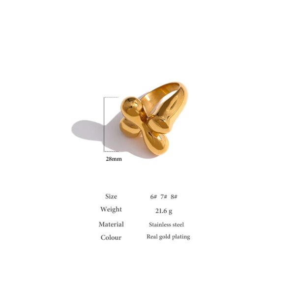Bague fleur Inspiré – Image 5