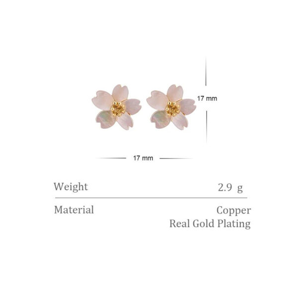 Boucle d'oreille fleur Mini – Image 2