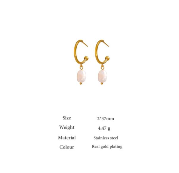 Boucle d'oreille fleur Perle Ouverte – Image 5