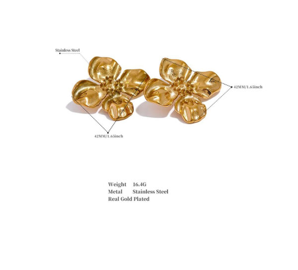 Boucle d'oreille fleur Pétillante – Image 10