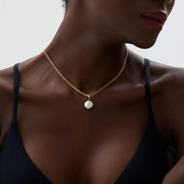 Collier fleur Tendre Perle – Image 3