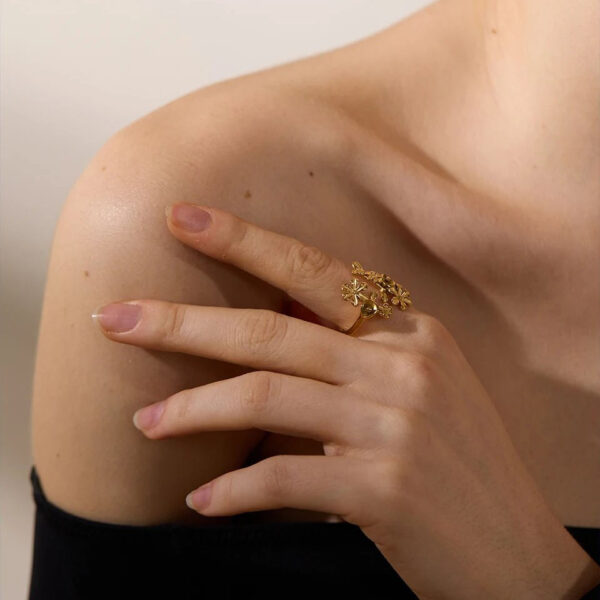 Bague fleur Elégance – Image 4