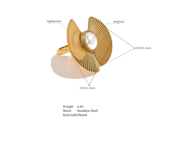 Bague fleur Nature d'Or – Image 5