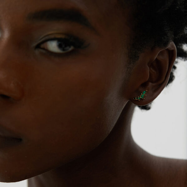 Boucle d'oreille fleur Ailé – Image 3