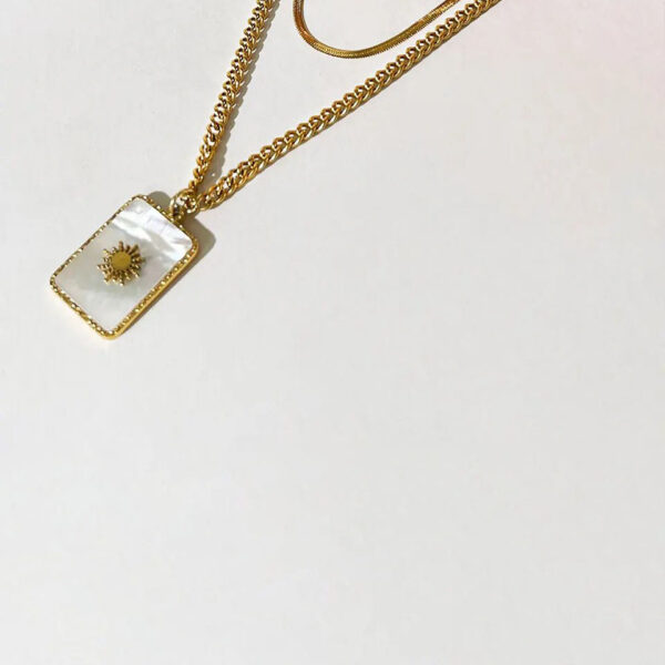 Collier fleur Jumeler – Image 2