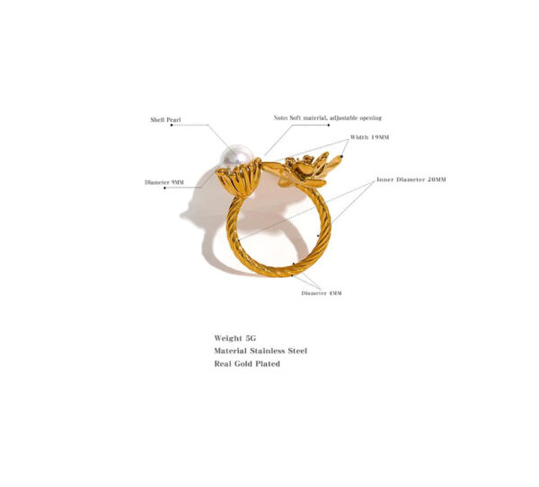 Bague fleur Etincelante – Image 6