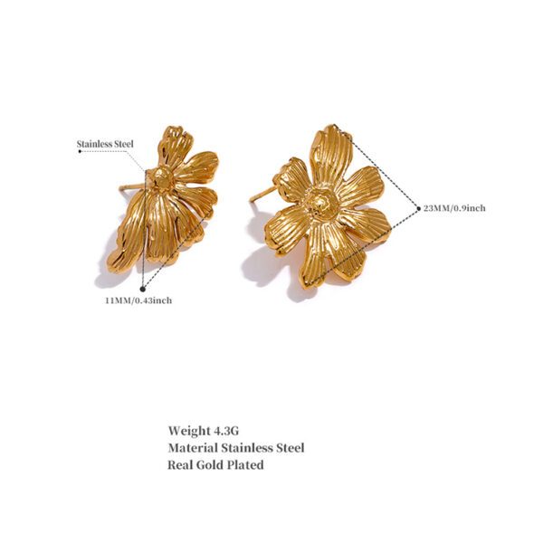 Boucle d'oreille fleur Lolita – Image 8
