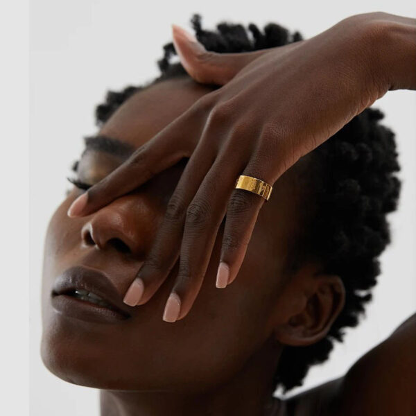 Bague fleur Pensée – Image 2