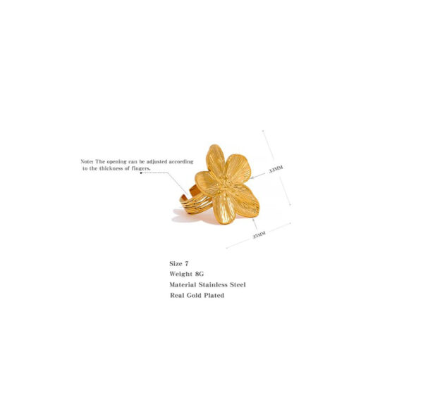 Bague fleur Exalté – Image 5