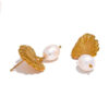 Boucle d'oreille fleur Perle Biloba – Image 5
