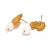 Boucle d'oreille fleur Perle Biloba – Image 4