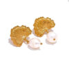 Boucle d'oreille fleur Perle Biloba – Image 6