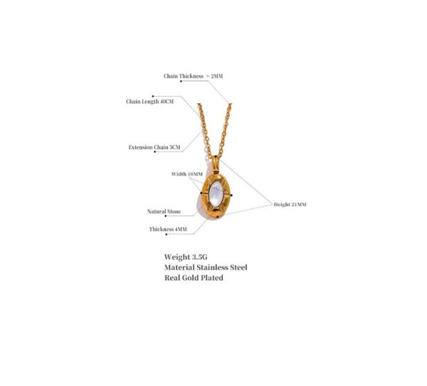 Collier fleur Douca – Image 8