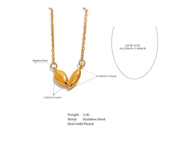Collier fleur Pétales Dorées – Image 9