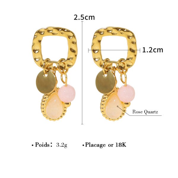 Boucle d'oreille fleur Femme – Image 3