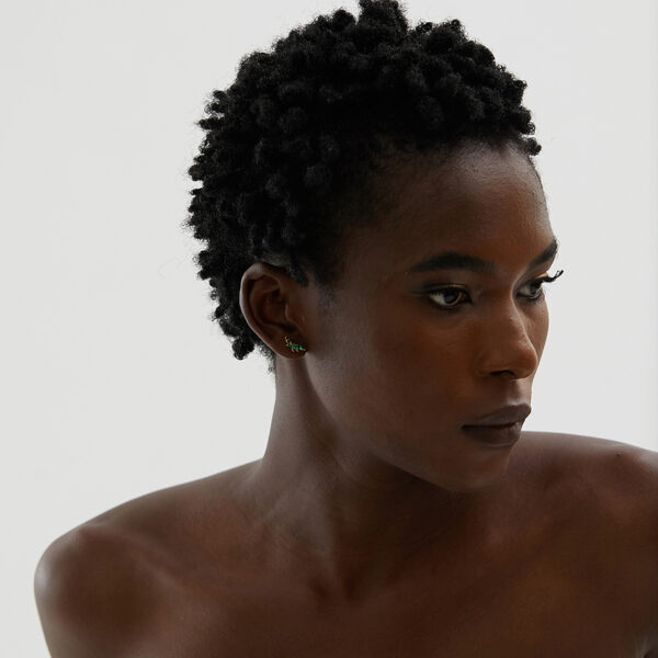 Boucle d'oreille fleur Ailé – Image 4