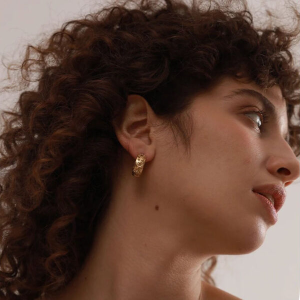 Boucle d'oreille fleur Céleste – Image 4