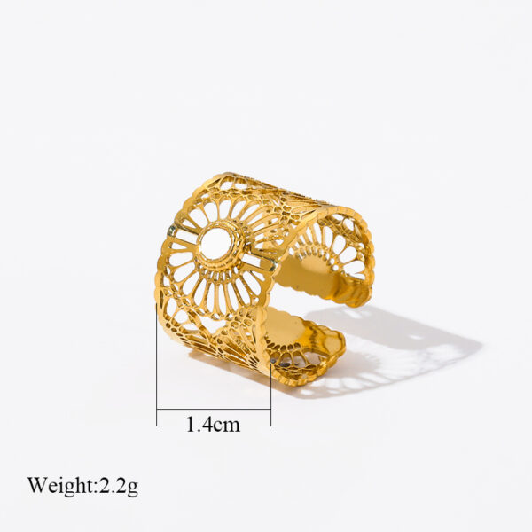 Bague fleur Anneau de Vie – Image 2