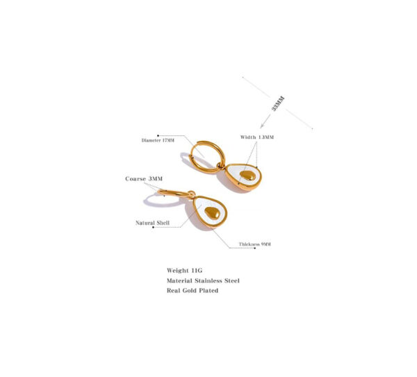 Boucle d'oreille fleur Cœur d'Or – Image 8