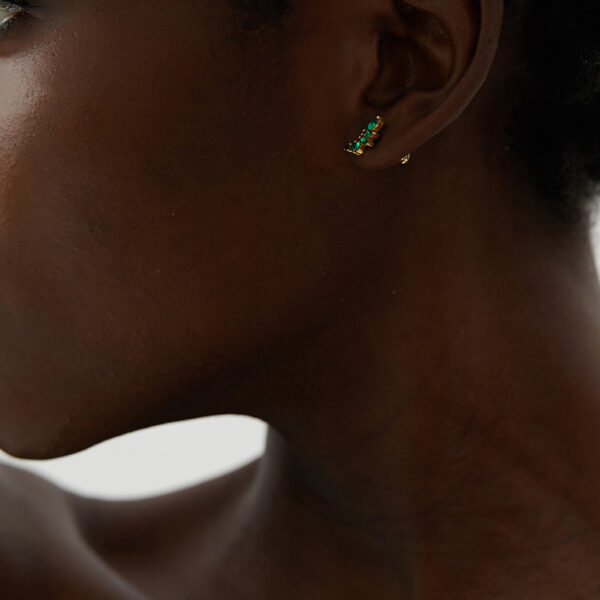 Boucle d'oreille fleur Ailé – Image 5