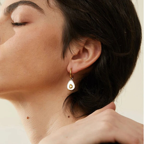 Boucle d'oreille fleur Cœur d'Or – Image 2