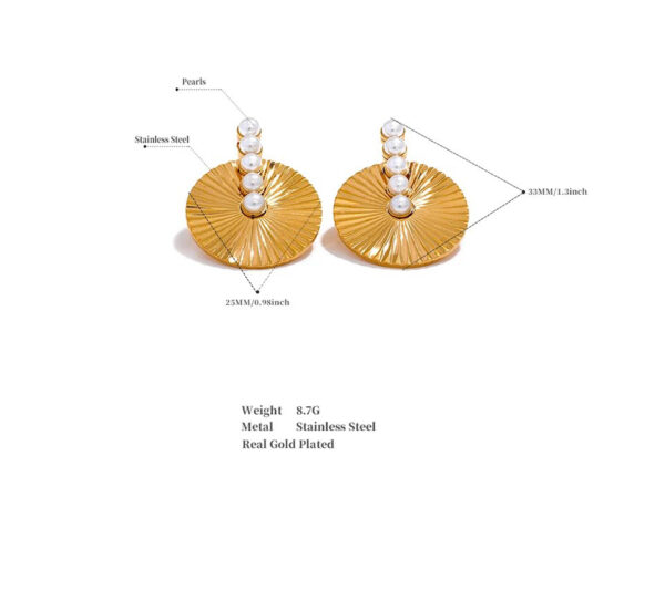 Boucle d'oreille fleur Suite Perlée – Image 9