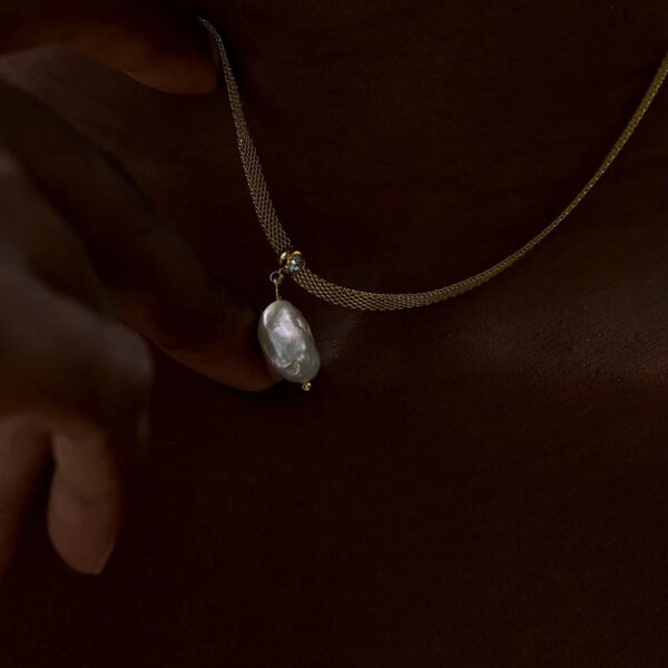 Collier fleur Tendre Perle – Image 5
