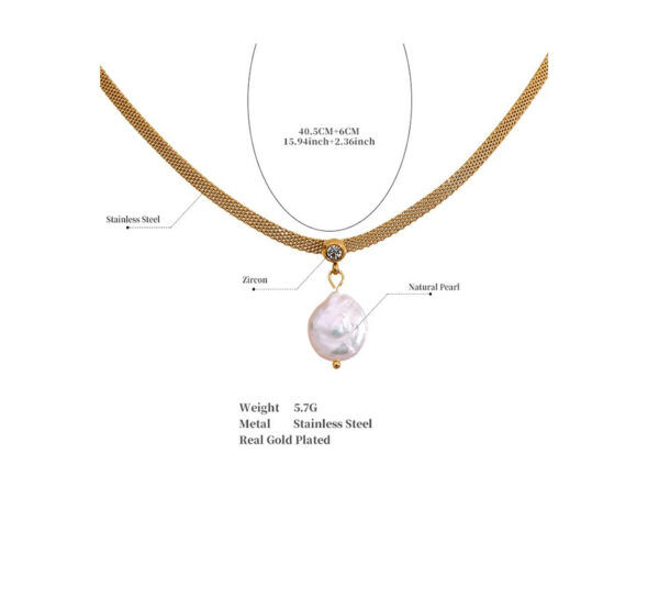 Collier fleur Tendre Perle – Image 6