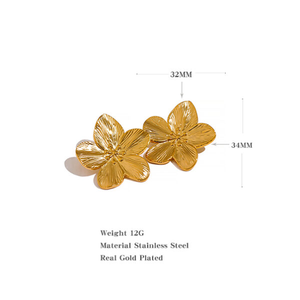 Boucle d'oreille fleur Radieuse – Image 5