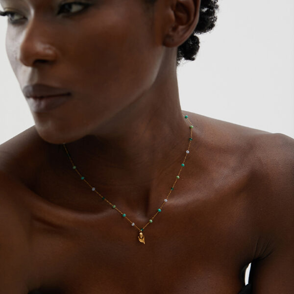Collier fleur Rose Douce – Image 5