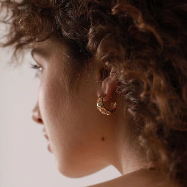 Boucle d'oreille fleur Céleste – Image 3