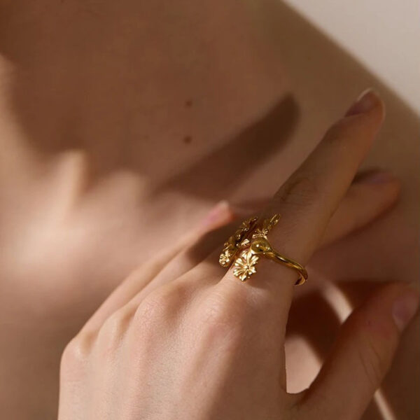 Bague fleur Elégance – Image 5