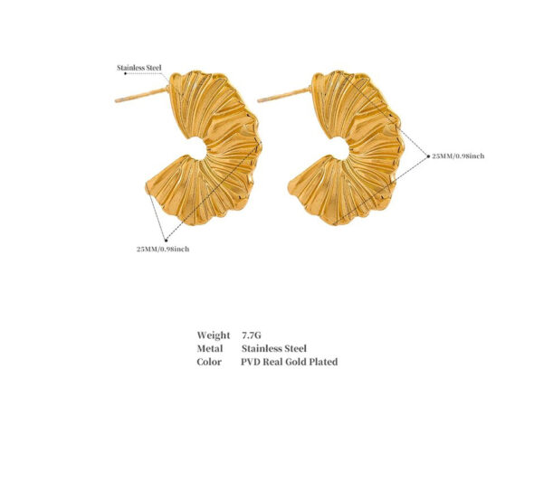 Boucle d'oreille fleur Enveloppante – Image 8