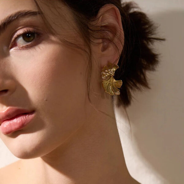 Boucle d'oreille fleur Exotique – Image 2