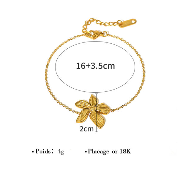 Bracelet fleur Unique – Image 3