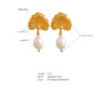 Boucle d'oreille fleur Perle Biloba – Image 7