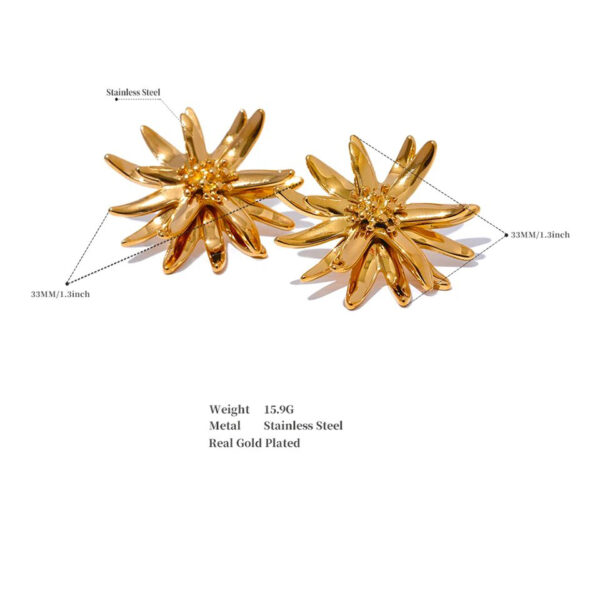 Boucle d'oreille fleur Etoile – Image 5
