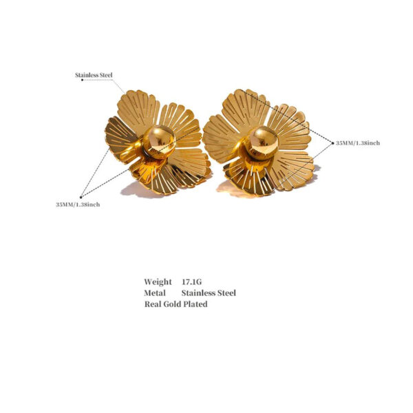 Boucle d'oreille fleur Parfaite – Image 5