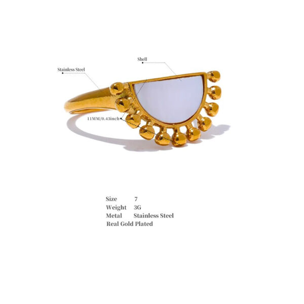 Bague fleur Joyau Océanique – Image 5
