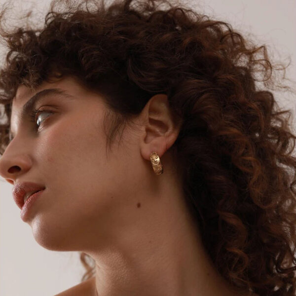 Boucle d'oreille fleur Céleste – Image 2
